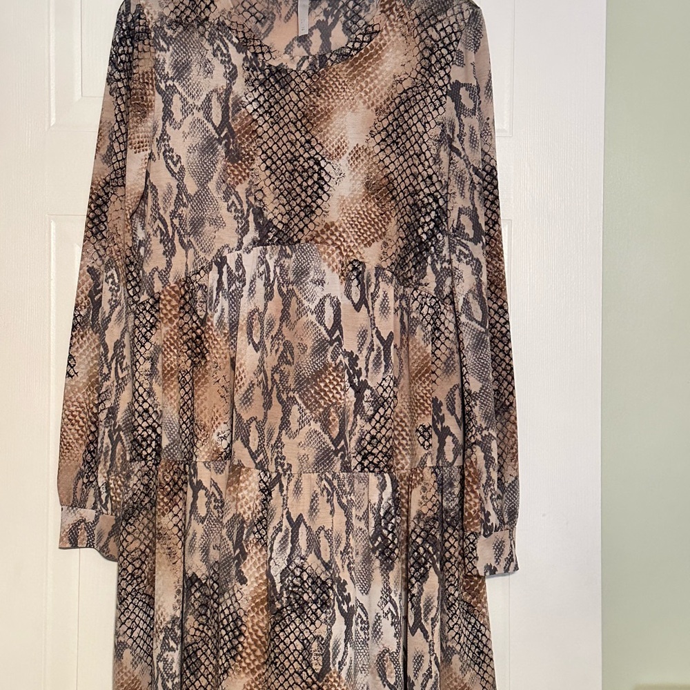 Wallflower Snake Print Mini Dress